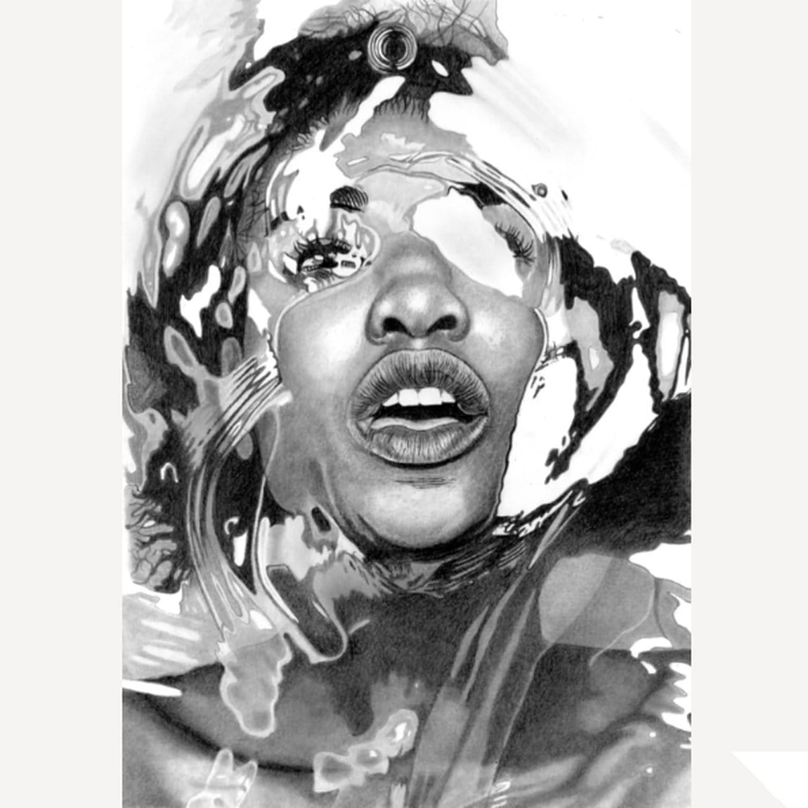 &quot;Submerged 2023 #1&quot; - hyperrealistic pencil drawing by Paul Stowe