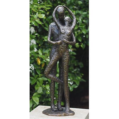 Romantische Bronzefigur "Embrace" für den Garten