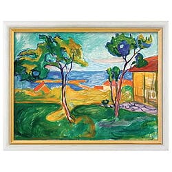 "Der Garten in Asgardstrand" von Edvard Munch, limitierte Reproduktion