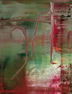 "Abstract Painting" (2004) by Gerhard Richter, limited edition reproduction on prestige paper