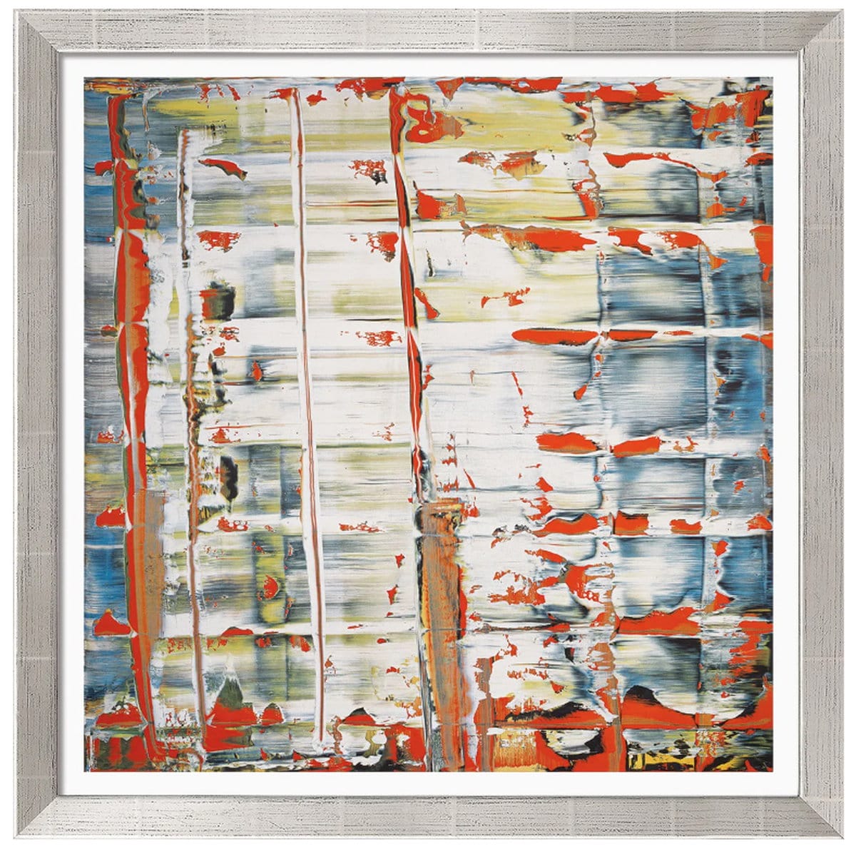 „Abstraktes Bild“ (1992) von Gerhard Richter, limitierte Reproduktion auf Bütten 