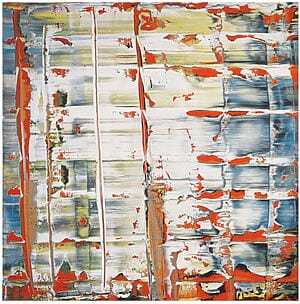"Abstract Painting" (1992) by Gerhard Richter, limited edition reproduction on handmade paper