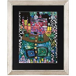 Friedensreich Hundertwasser: "Antipode King - König der Antipoden", Hochwertige Reproduktion