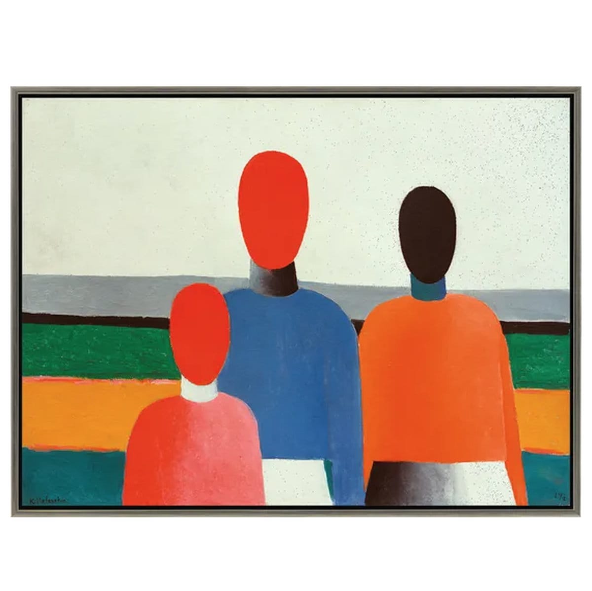 &quot;Three female figures&quot; (1928/32) by Kasimir Malewitsch, limited reproduction