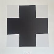 "Black Cross" (1923) von Kazimir Malevich, Siebdruck auf Papier