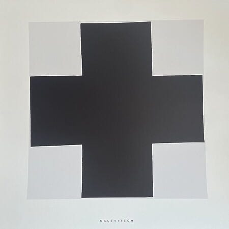 "Black Cross" (1923) von Kazimir Malevich, Siebdruck auf Papier