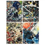 Jackson Pollock "Beyond the Edge, the Studio Set 1", limitierter Giclée-Druck