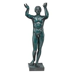 Outdoor-Statue "Betender Ephebe" von Leochares, Version in Bronze