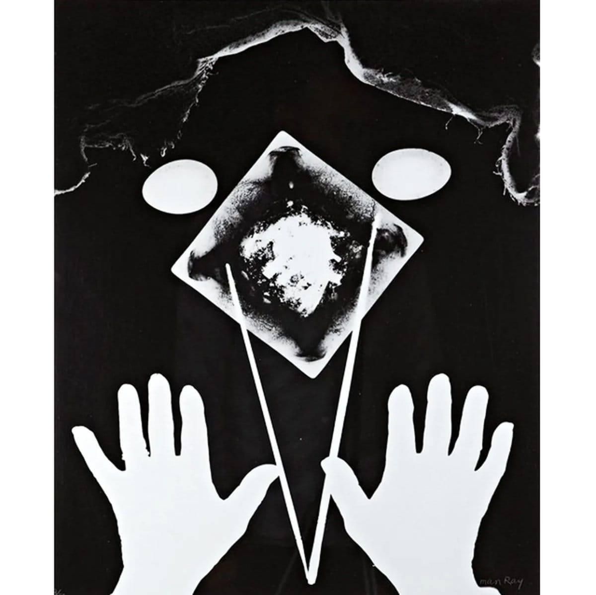 &quot;Two Hands&quot; (1966) by Man Ray, limited screen printing