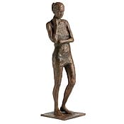 Bronzeskulptur "Besinnung" von Valerie Otte, limitierte Edition