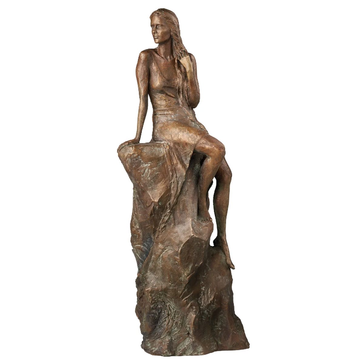 Sculpture &quot;Loreley&quot; (2023) by Valerie Otte, limited reduction in bronze