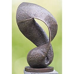 Sfoglia le opere d'arte Scultura da giardino astratta "Eternità", bronzo patinato