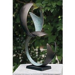 Sfoglia le opere d'arte Scultura astratta da giardino "Conessione" (senza base), bronzo patinato