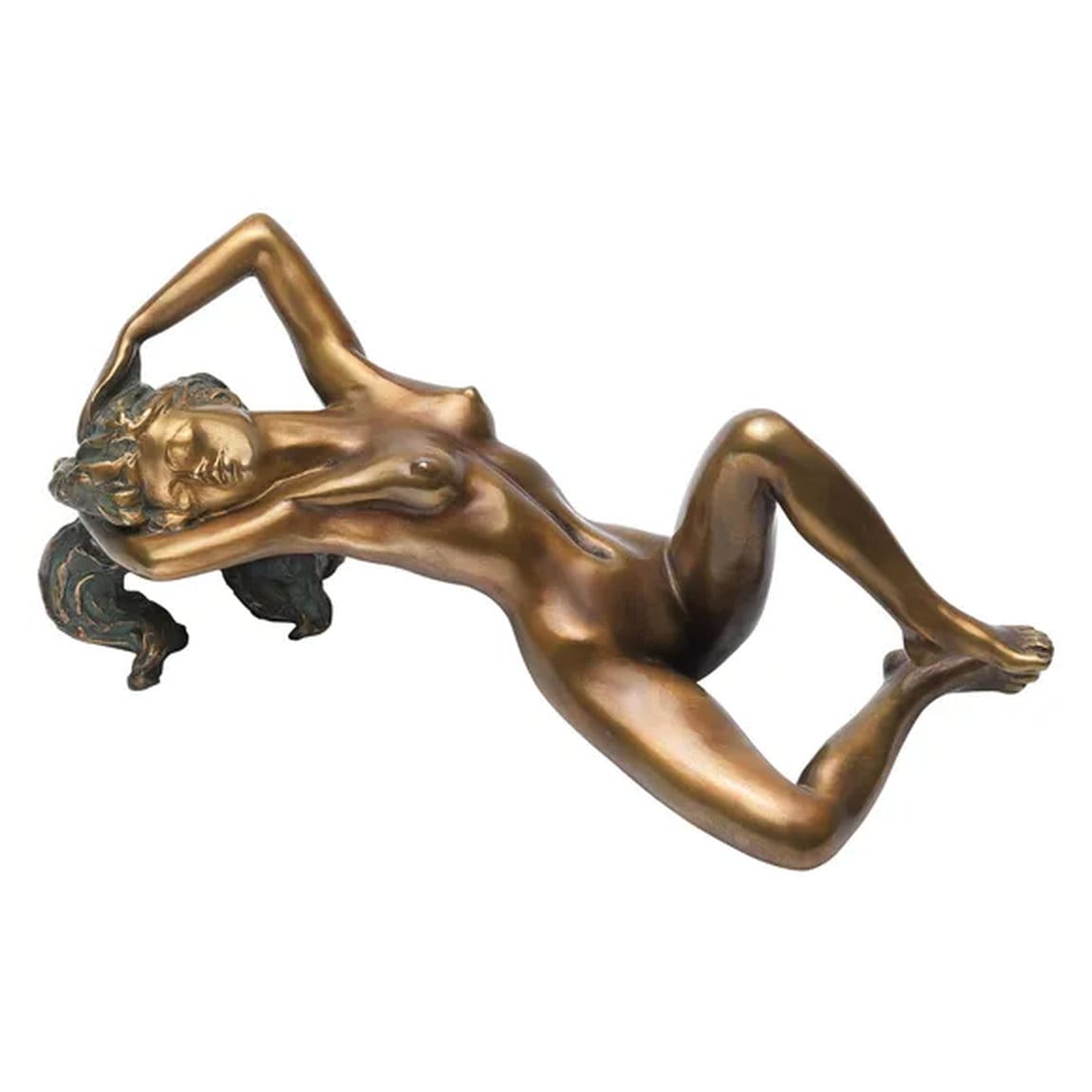 Female acting sculpture &quot;worn by fantastic happiness&quot; by Erwin A. Schinzel