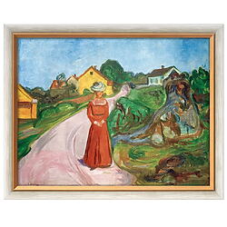 "Dorfstraße in Asgardstrand" von Edvard Munch, limitierte Reproduktion
