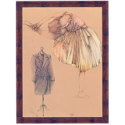 "Ballerina e manichino" - Limitierte Original-Lithografie von Bruno Bruni