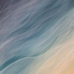 Abstraktes Acrylgemälde „Serenity“ (2023) von Tatiana Malinovscaia