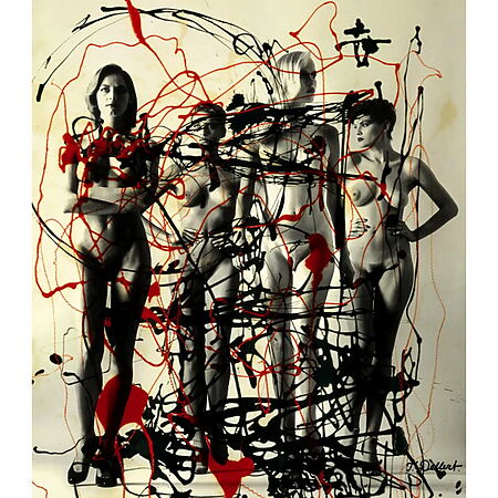 Pop Art Print "Dripping Girls" von Thomas Dellert, limitierter Giclée-Druck auf Papier