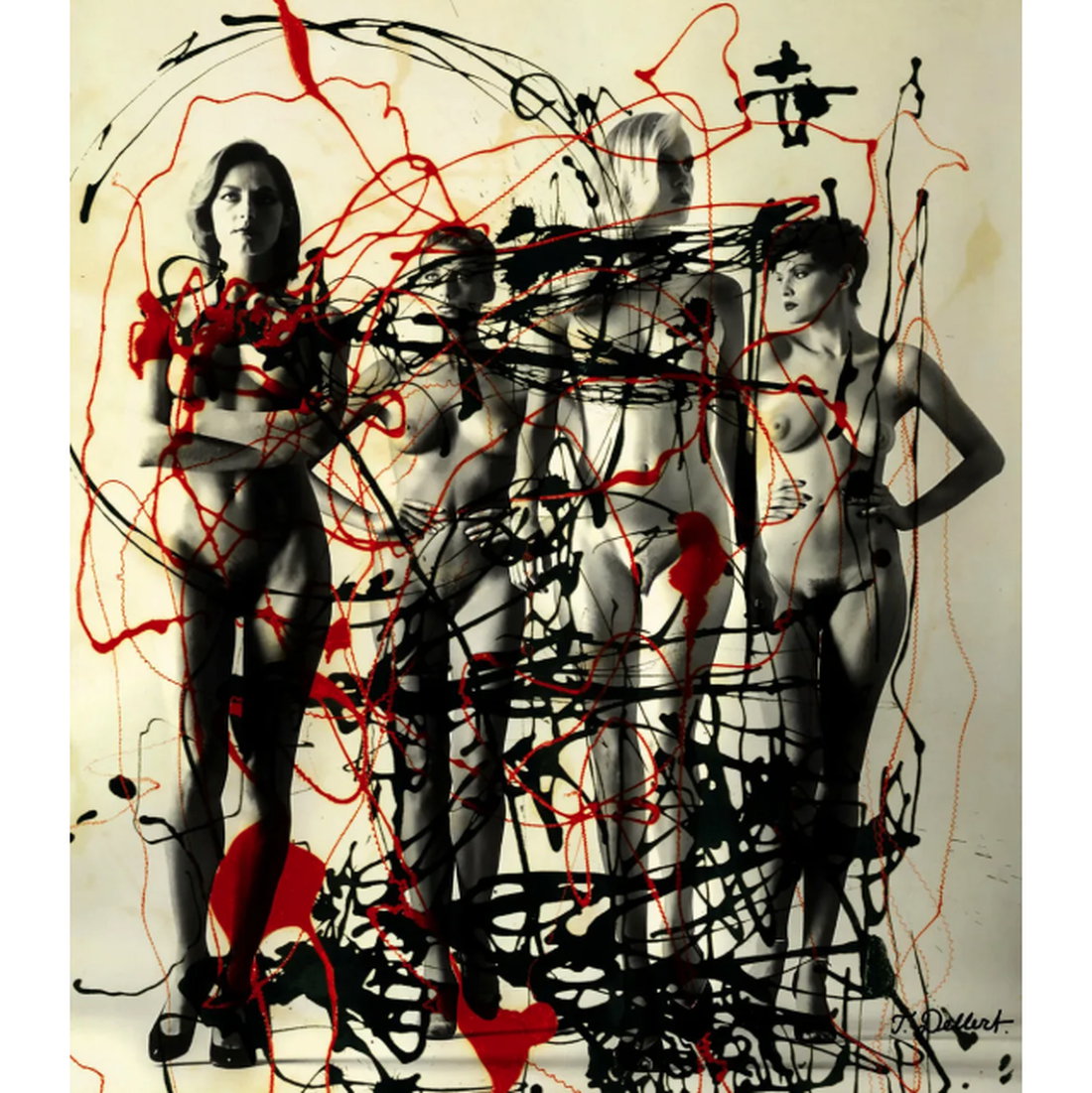 Pop Art Print "Dripping Girls" von Thomas Dellert, limitierter Giclée-Druck auf Papier