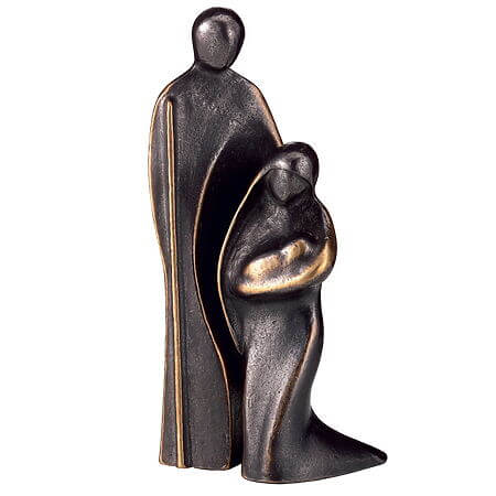 Piccolo gruppo scultoreo "La Sacra Famiglia" di Kerstin Stark