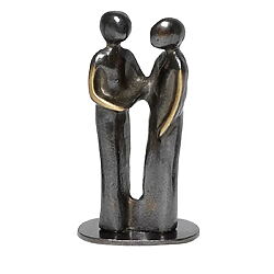 Anmutige Kleinbronze „Danke“ von Kerstin Stark