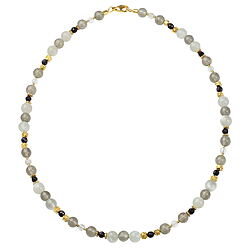 Collier "Bright Moon" von Ray Alba - Mondstein und 925er-Sterlingsilber