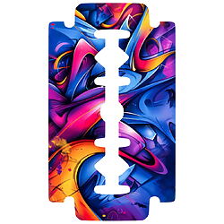 Pop-Art Wandkunst "Razor Blade" (2024) von Cheeky Bunny