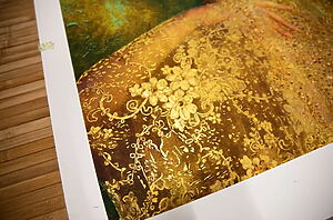 Handbemalte Kunstfotografie "The Holy Temple" (2025) von Viet Ha Tran