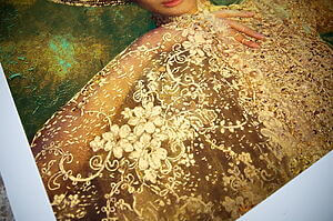 Handbemalte Kunstfotografie "The Holy Temple" (2025) von Viet Ha Tran