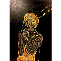 Peinture acrylique &quot;Energy XIV - aveuglé par la lumière&quot; (2021) par Juca Maximo
