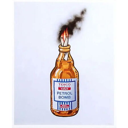 „Tesco Bomb Poster“ (2011) von Banksy, limitierter Siebdruck