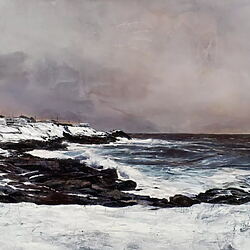 Landschaftsmalerei "All Time, All at Once" (2022) von Mark Thompson