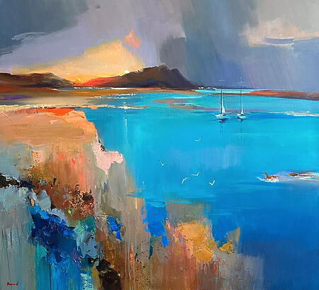 Maritime Acrylmalerei "Contrajour" (2024) von Tetiana BOND