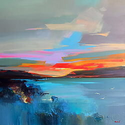 Abstract landscape painting &quot;Palette of memories&quot; (2025) by Tetiana BOND