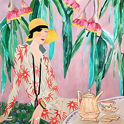 Acrylic painting &quot;Tea Time&quot; (2025) by Artemisia