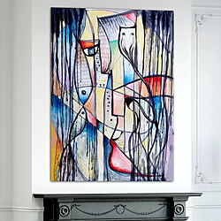Acrylgemälde "Dream of an Old Fisherman" (2024) von Alex Solodov