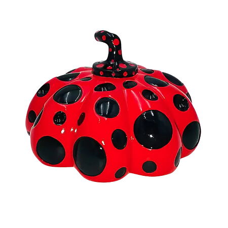 Lackbemalte Figur aus Gießharz „Pumpkin Cast (Red)" (2019) von Yayoi Kusama, limitierte Edition