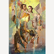 Digitale Kunst "And then Eve saw the Angel" (2024) von Nikolay Devnenski, Giclée auf Papier