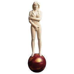 Wooden sculpture &quot;Richard Senoner&quot; (2023), signed unique piece made of linden wood, by Richard Senoner