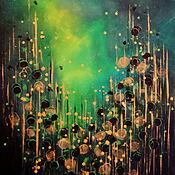 Abstraktes Acrylgemälde "Perfect Atmosphere #6" (2022) von Cecilia Frigati