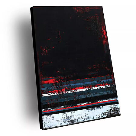 Abstraktes Acrylbild „BREAKTHROUGH“ (2023) von Inez Froehlich, Texturiert auf Leinwand