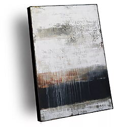 Abstraktes Acrylbild „ENJOY THE SILENCE“ (2025) von Inez Froehlich, Texturiert auf Leinwand