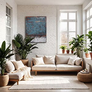 Abstraktes Acrylgemälde „RECOGNITION“ (2025) von Inez Froehlich, Acryl auf Leinwand