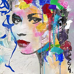 "Pop Up Girl No 725" von Ulrike Langen, limitierter Pigmentdruck auf Alu-Dibond