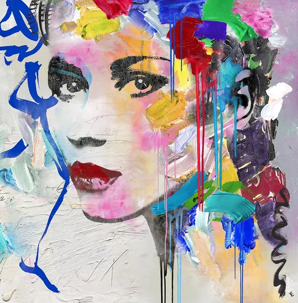 "Pop Up Girl No 725" von Ulrike Langen, limitierter Pigmentdruck auf Alu-Dibond