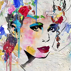 "Pop Up Girl No 724" von Ulrike Langen, limitierter Pigmentdruck auf Alu-Dibond