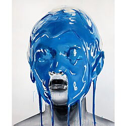 Großformatige Acrylmalerei „REBORN“ (2025) von Edyta Grzyb, signiertes Unikat