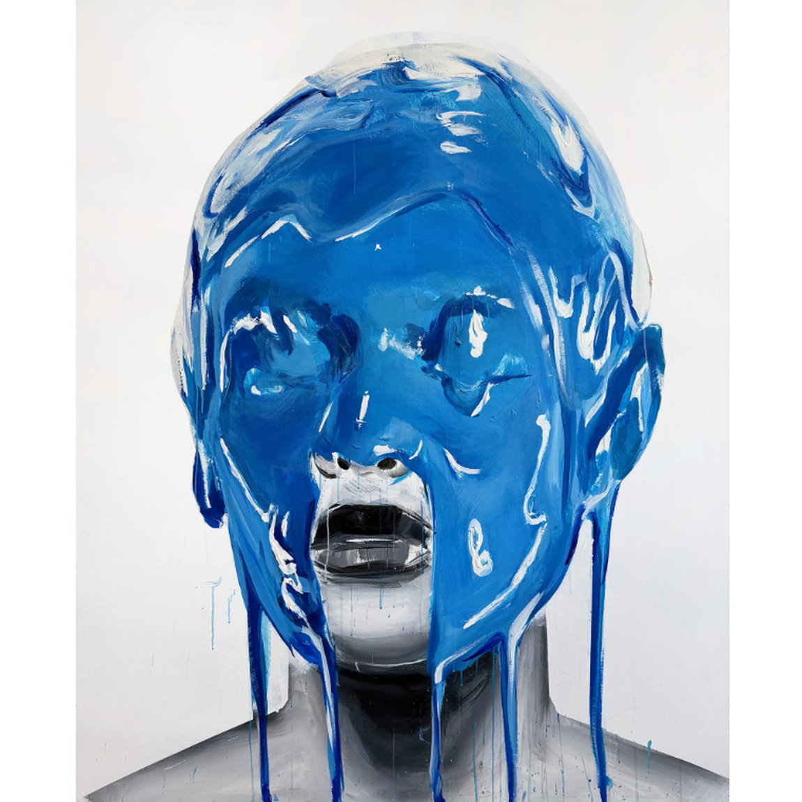 Großformatige Acrylmalerei „REBORN“ (2025) von Edyta Grzyb, signiertes Unikat