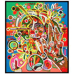 "Golden Touch" (2021) von David Tollmann, handüberarbeiteter Pigmentdruck, limitiert und gerahmt