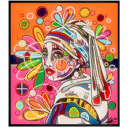 "Perla" (2021) von David Tollmann, handüberarbeiteter Pigmentdruck, limitiert und gerahmt